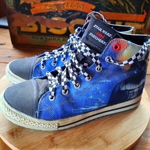 Star Wars Sneakers, Kid Size 5.5, Skechers High Top Trainers, Darth Vader
